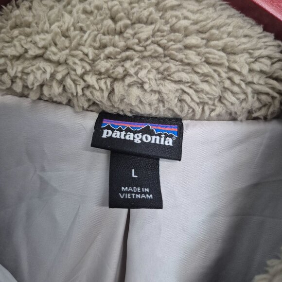 Patagonia Womens Tan Fleece Full-Zip Jacket L Soft Warm Wear - Picture 2 of 8